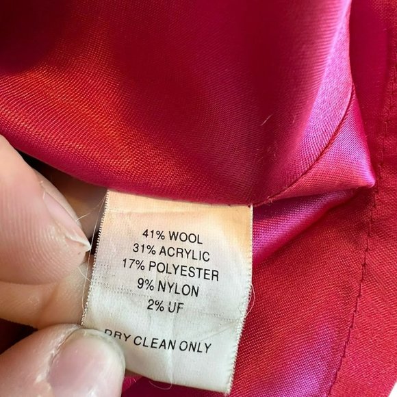 Trina Turk Wool Blend Gray Double Breasted Peacoat Coat Jacket Womens 8 - Picture 3 of 5